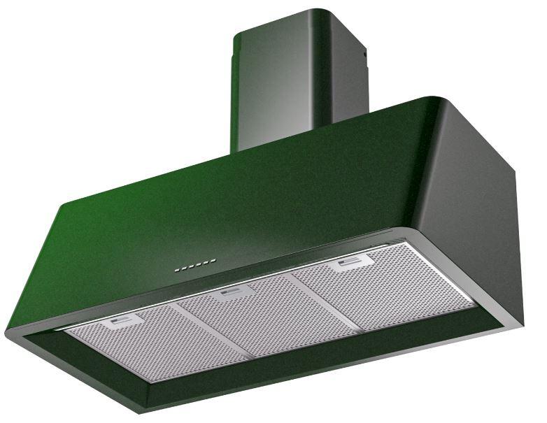 Ilve UAG36EG Nostalgie 36 Inch Emerald Green Wall Mount Range Hood