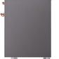 Ilve UPDI406NMPMGP Nostalgie Ii 40 Inch Electric Freestanding Range In Matte Graphite With Copper Trim