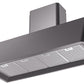 Ilve UAG48MG Nostalgie 48 Inch Matte Graphite Wall Mount Range Hood