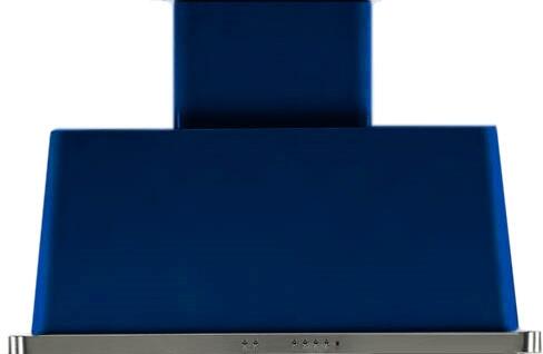 Ilve UAM100MB Majestic 40 Inch Blue Wall Mount Range Hood