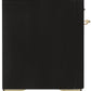 Ilve UM12FDNS3BKG Majestic Ii 48 Inch Dual Fuel Natural Gas Freestanding Range In Glossy Black With Brass Trim