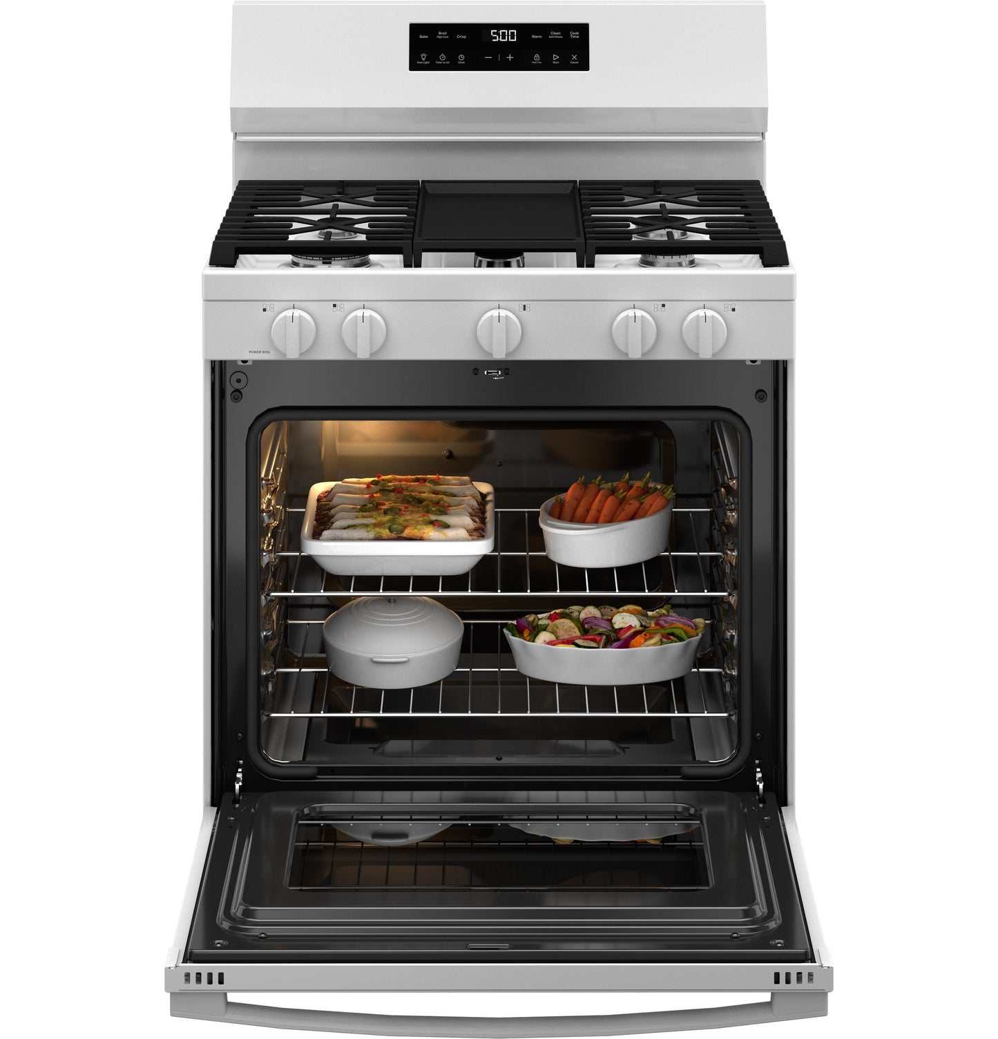 Ge Appliances GGF500PVWW Ge® 30" Free-Standing Gas Range With Crisp Mode