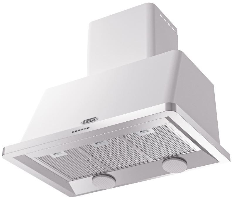 Ilve UAM90WH Majestic 36 Inch White Wall Mount Range Hood