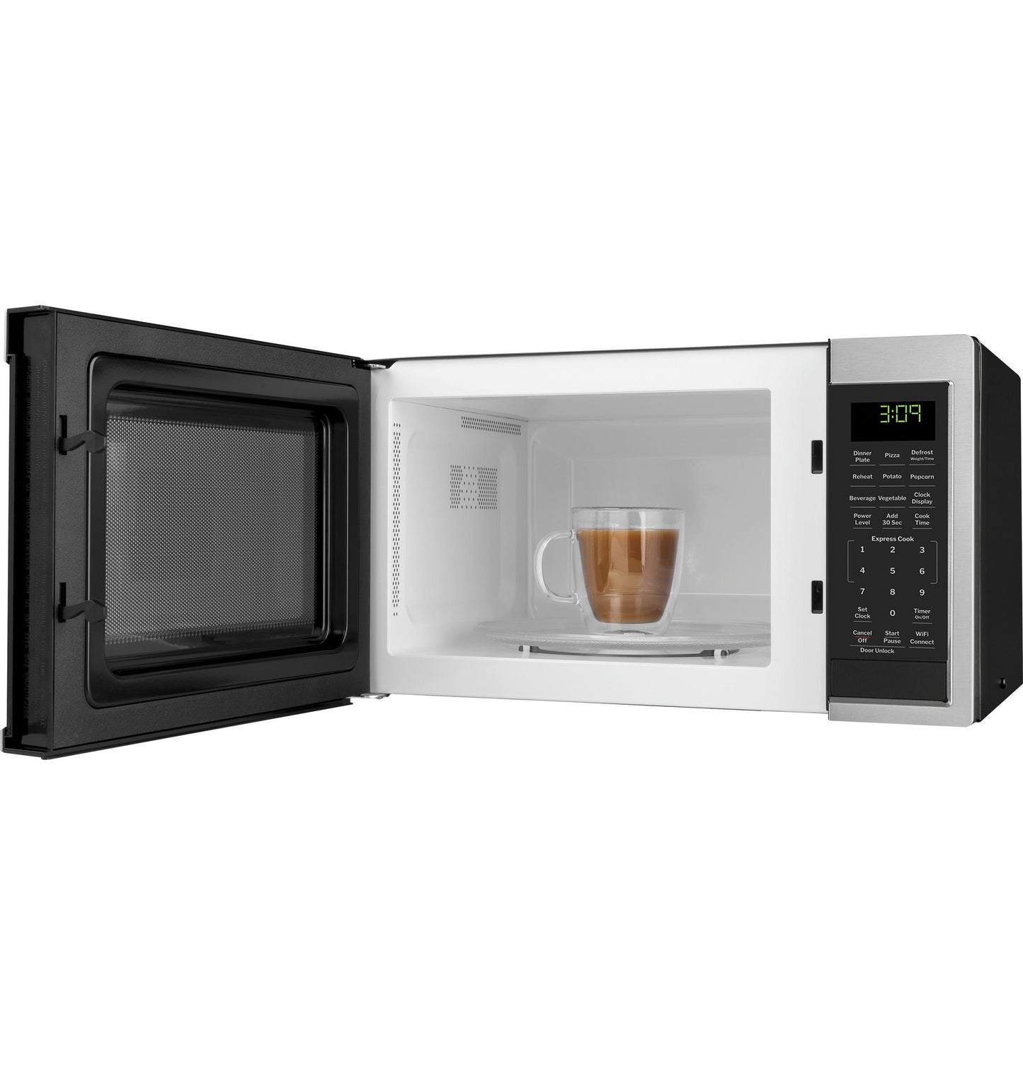 Ge Appliances GCST09U1WSS Ge® 0.9 Cu. Ft. Capacity Smart Countertop Microwave Oven With Scan-To-Cook Technology