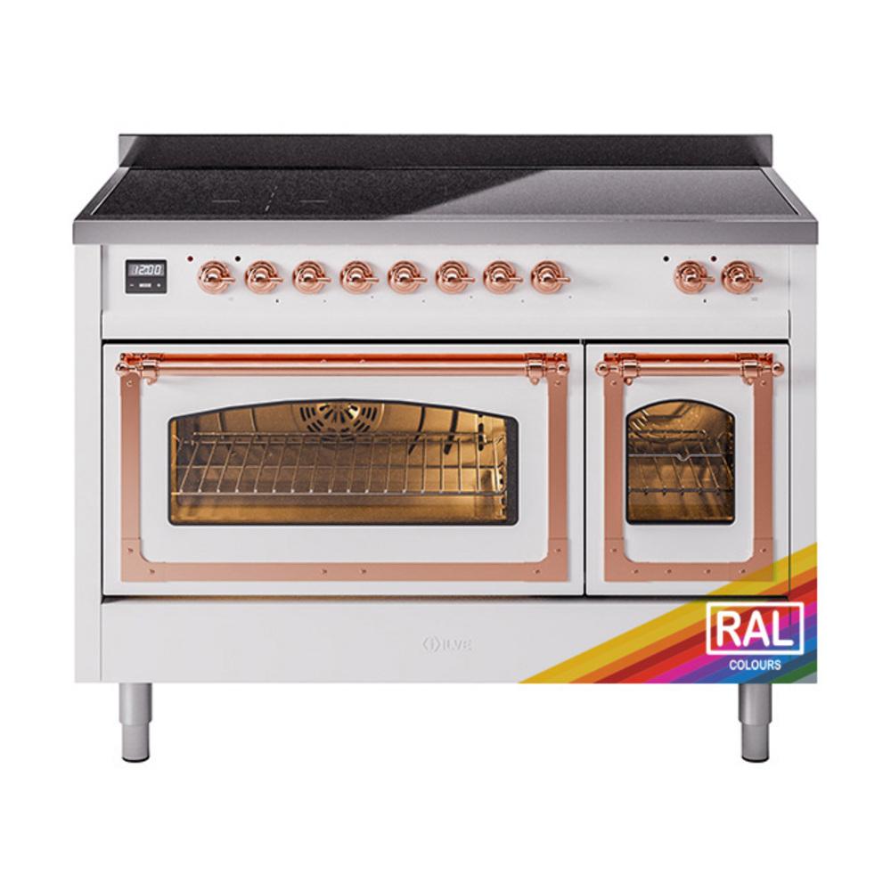 Ilve UNI486NMPRAP Ilve Uni486Nmprap Nostalgie Ii Noblesse 48" Induction Range (Triple Glass Door, Ral, Copper)