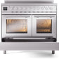 Ilve UPDI406WMPSS Professional Plus Ii 40 Inch Electric Freestanding Range In Stainless Steel With Trim