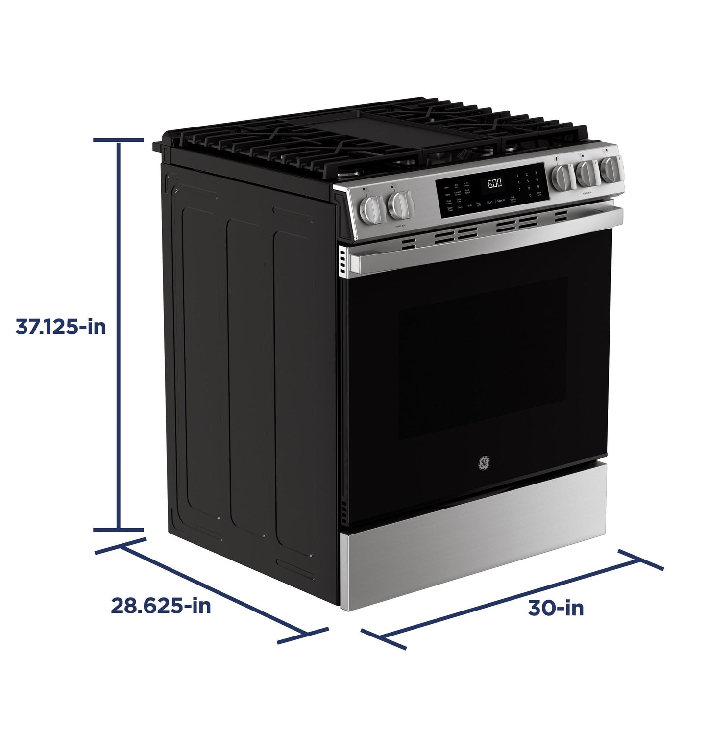 Ge Appliances GGS600AVFS Ge® 30" Slide-In Front-Control Convection Gas Range With No Preheat Air Fry And Easywash&#8482; Oven Tray