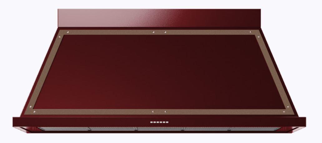 Ilve UANB48BUB Nostalgie 48 Inch Burgundy Wall Mount Range Hood