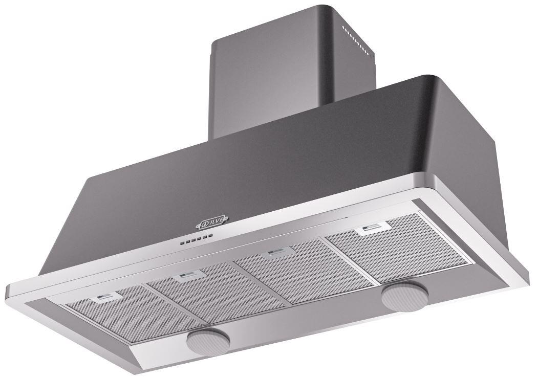 Ilve UAM120MG Majestic 48 Inch Matte Graphite Wall Mount Range Hood