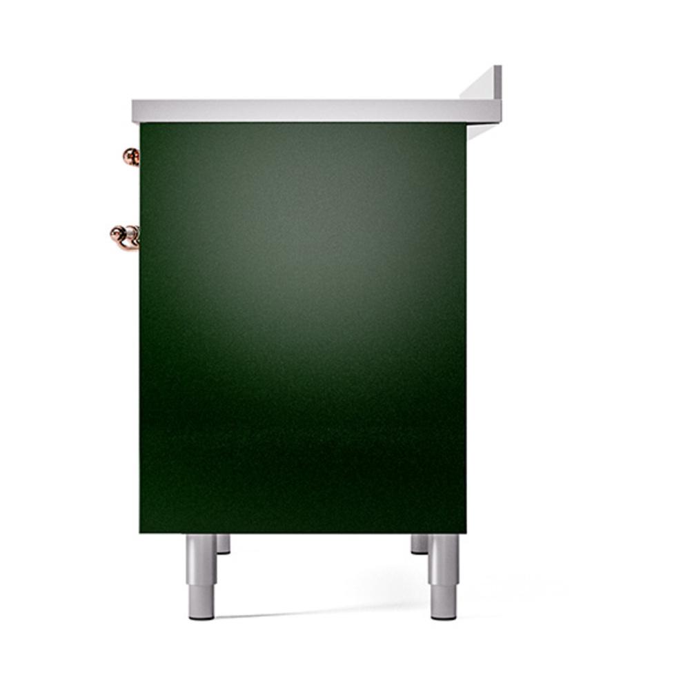 Ilve UNDI406QNMPEGP Ilve Undi406Qnmpegp Nostalgie Ii Noblesse 40" Induction Range (Solid Door, Emerald Green, Copper)