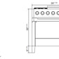 Ilve UPMI09S3SS Panoramagic 36 Inch Electric Freestanding Range In Stainless Steel With Trim