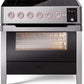 Ilve UPMI09S3SS Panoramagic 36 Inch Electric Freestanding Range In Stainless Steel With Trim