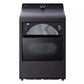 Lg DLEX8600BE 7.3 Cu. Ft. Ultra Large Capacity Rear Control Electric Dryer With Lg Easyload™ Door, Ai Sensing And Turbosteam™