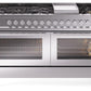 Ilve UP60FWMPSS Professional Plus Ii 60 Inch Dual Fuel Natural Gas Freestanding Range In Stainless Steel With Trim