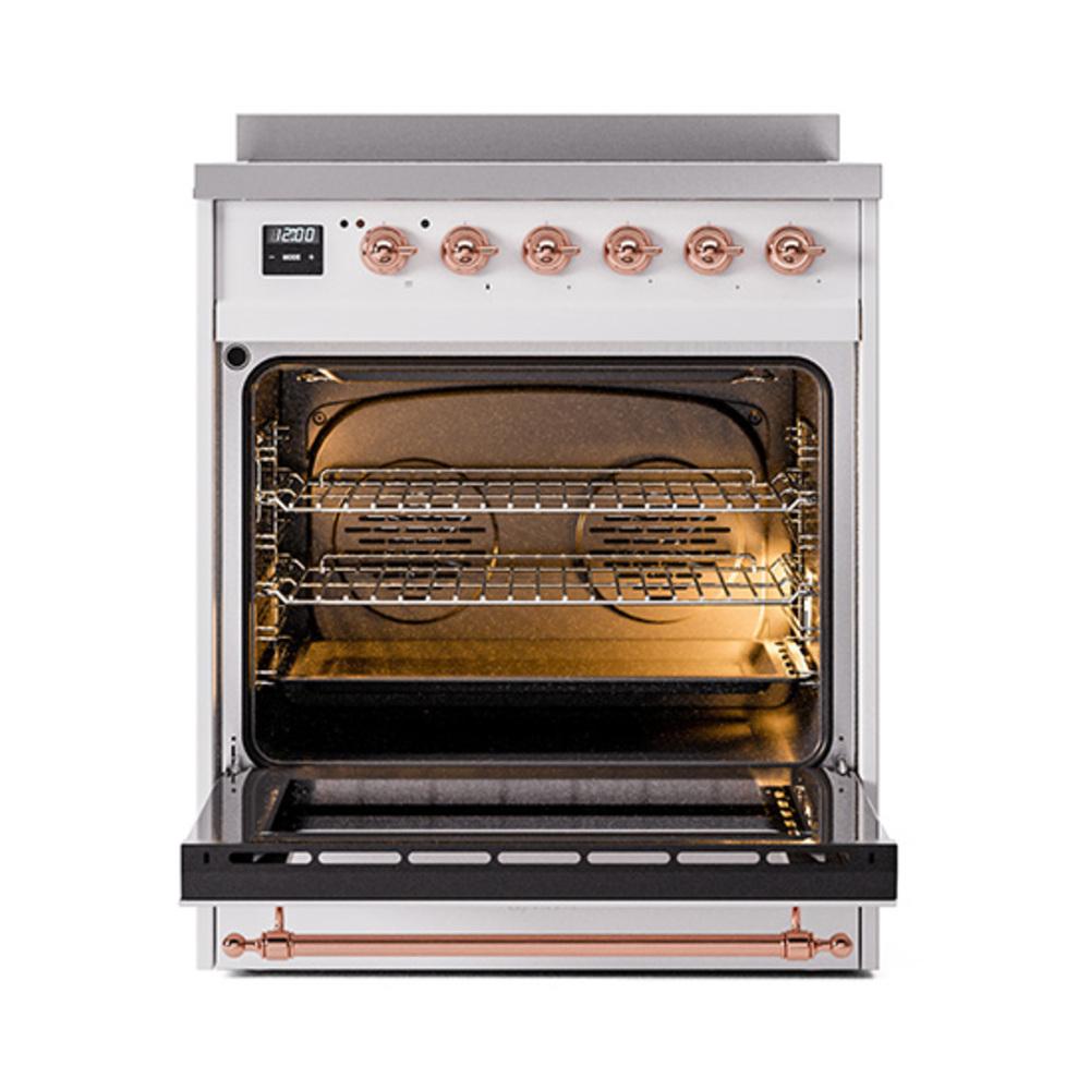 Ilve UNI304NMPRAP Ilve Uni304Nmprap Nostalgie Ii Noblesse 30" Induction Range (Triple Glass Door, Ral, Copper)