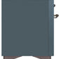 Ilve UM12FDNS3BGBLP Majestic Ii 48 Inch Dual Fuel Liquid Propane Freestanding Range In Blue Grey With Bronze Trim