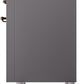 Ilve UP36FNMPMGBLP Nostalgie Ii 36 Inch Dual Fuel Liquid Propane Freestanding Range In Matte Graphite With Bronze Trim