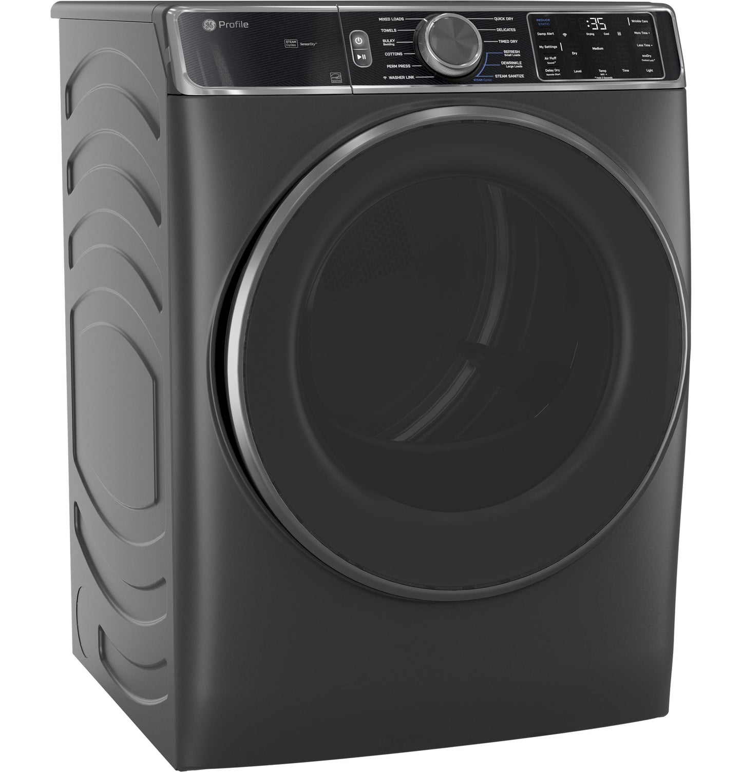 Ge Appliances PFD95ESPWDS Ge Profile&#8482; Energy Star® 7.8 Cu. Ft. Capacity Smart Front Load Electric Dryer With Steam And Sanitize Cycle