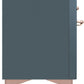 Ilve UM12FDNS3BGPLP Majestic Ii 48 Inch Dual Fuel Liquid Propane Freestanding Range In Blue Grey With Copper Trim