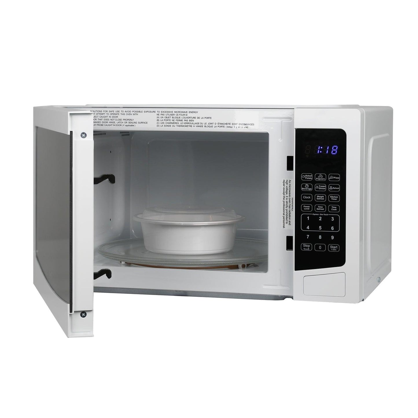 Avanti MT115V0W Avanti Microwave Oven, 1.1 Cu. Ft. Capacity - White / 1.1 Cu. Ft.