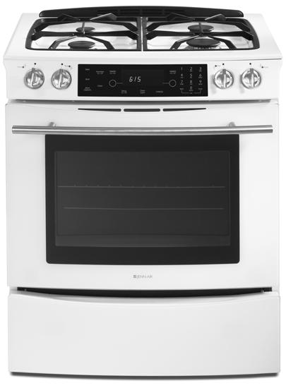 Jennair JGS8750BDW Slide-In Gas Range