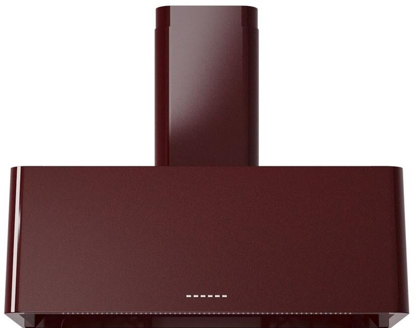 Ilve UAG36BU Nostalgie 36 Inch Burgundy Wall Mount Range Hood