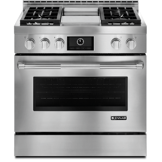 Jennair JLRP536WP 36" Pro-Style® Lp Range With Griddle And Multimode® Convection System