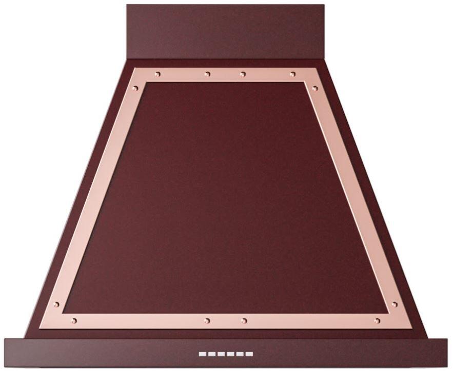 Ilve UANB30BUP Nostalgie 30 Inch Burgundy Wall Mount Convertible Range Hood