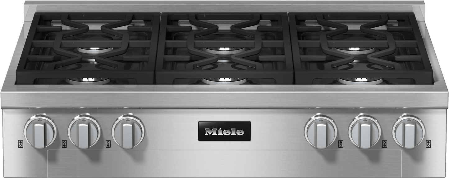 Miele KMR11343LP Kmr 1134-3 Lp Edst/Clst - 36-Inch Rangetop With 6 Burners For Professional Applications