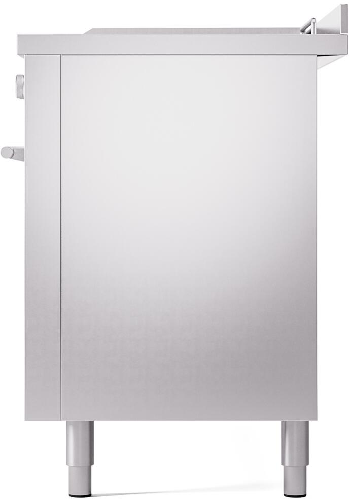 Ilve UP60FSWMPSS Professional Plus Ii 60 Inch Dual Fuel Natural Gas Freestanding Range In Stainless Steel With Trim