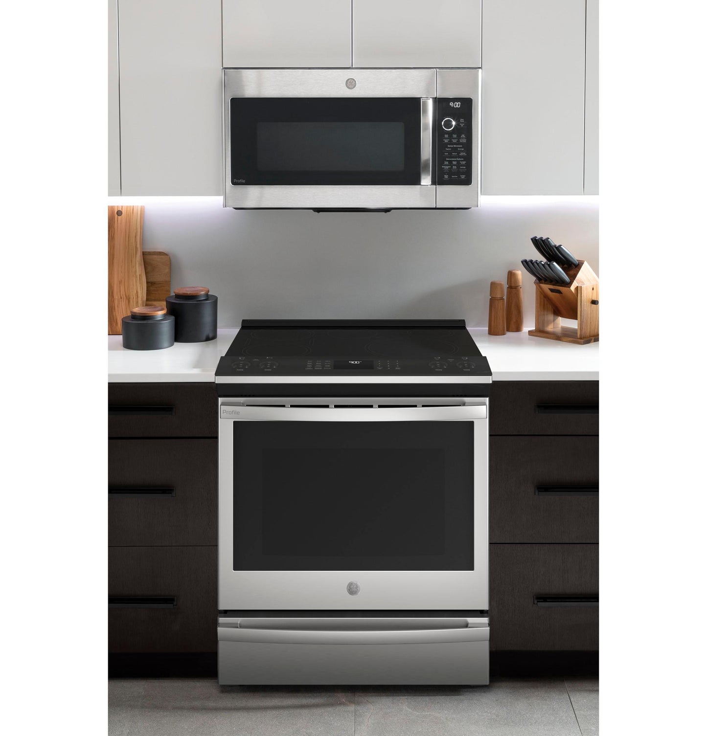 Ge Appliances PHS93EYPFS Ge Profile&#8482; Energy Star 30" Smart Slide-In Fingerprint Resistant Front-Control Induction And Convection Range With No Preheat Air Fry