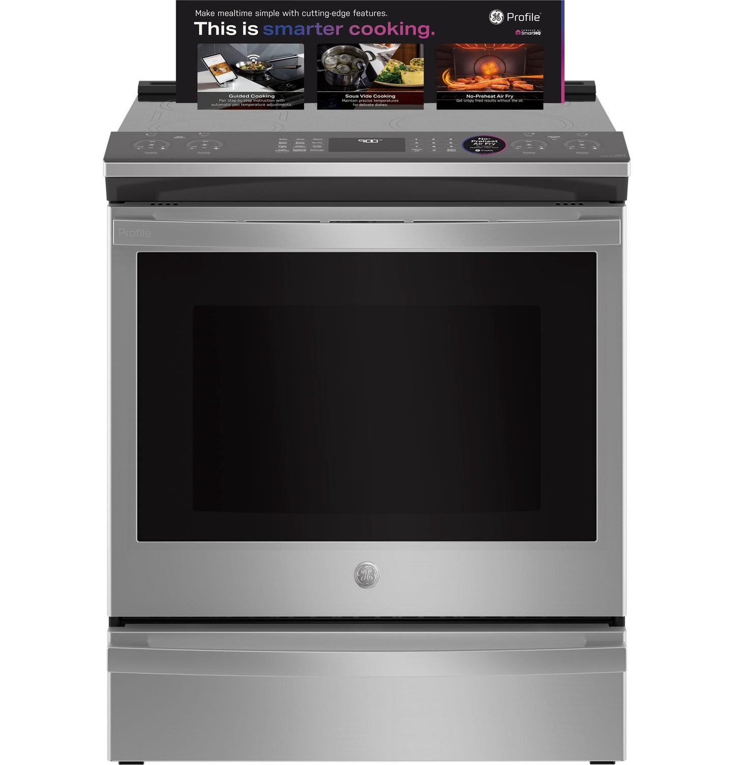 Ge Appliances PHS93EYPFS Ge Profile&#8482; Energy Star 30" Smart Slide-In Fingerprint Resistant Front-Control Induction And Convection Range With No Preheat Air Fry