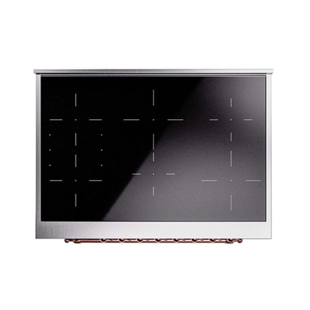 Ilve UNI366QNMPMBP Ilve Uni366Qnmpmbp Nostalgie Ii Noblesse 36" Induction Range (Solid Door, Midnight Blue, Copper)