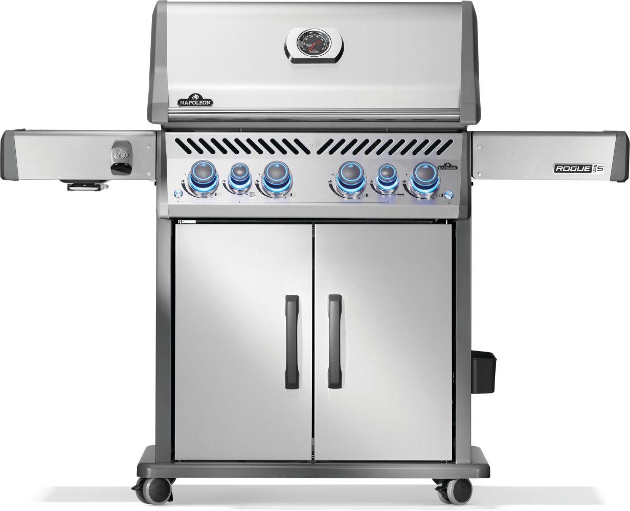 Napoleon Bbq RPS525RSIBNSS2 Rogue Pro-S 525 Rsib With Infrared Side And Rear Burner , Natural Gas, Stainless Steel