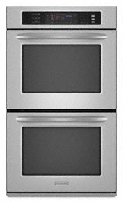 Kitchenaid KEBS207SSS Double Oven 30" Width 4.3 Cu. Ft. Capacity Even-Heat&#8482; True Convection System In Upper Oven Architect® Series Ii