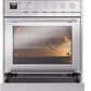 Ilve UPI304WMPSS Professional Plus Ii 30 Inch Electric Freestanding Range In Stainless Steel With Trim