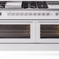 Ilve UP60FSWMPRA Professional Plus Ii 60 Inch Dual Fuel Natural Gas Freestanding Range In Ral Custom Color With Trim