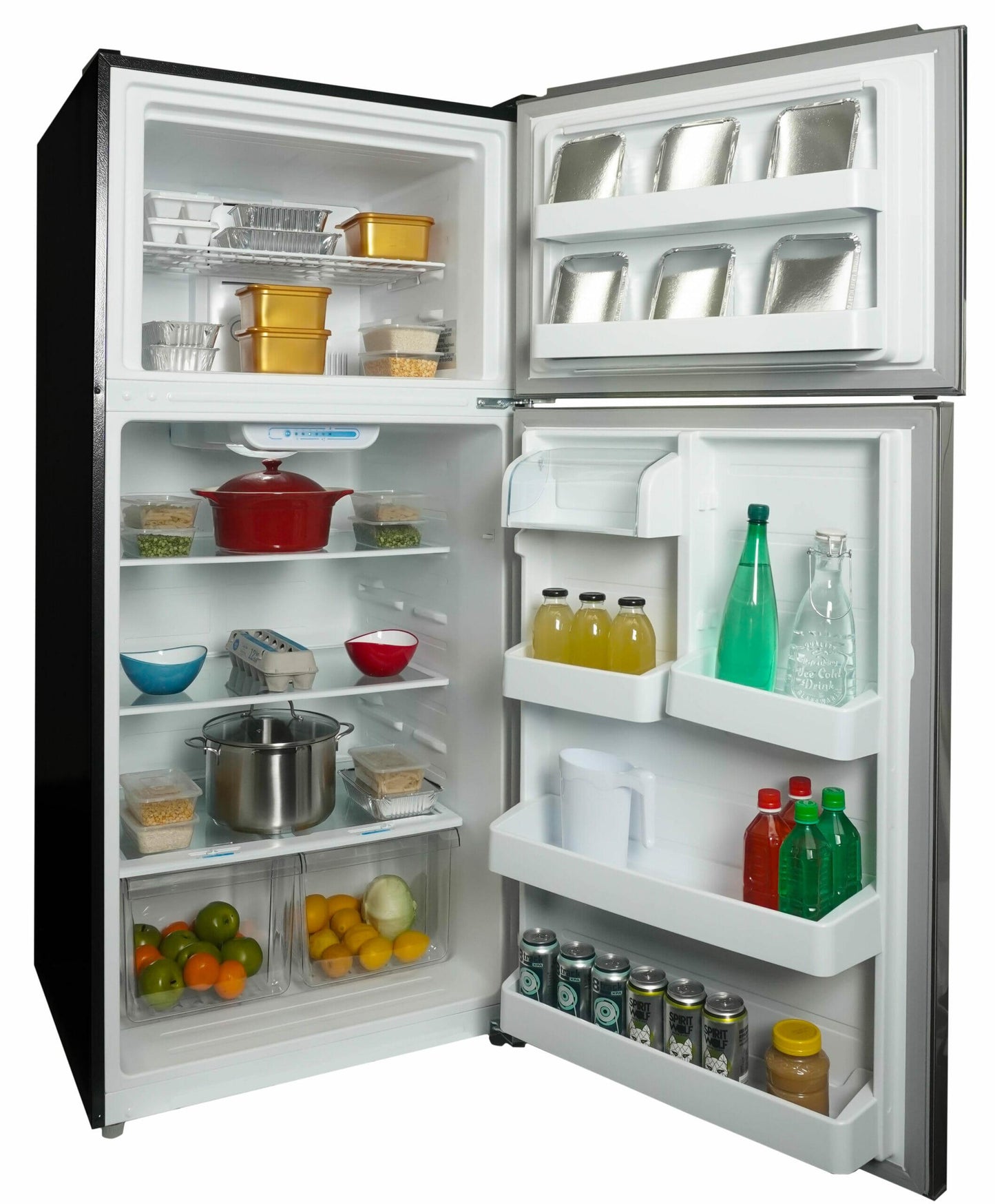 Danby DFF180E2SSDB Danby 18.1 Cu. Ft. Apartment Size Fridge Top Mount In Stainless Steel