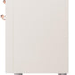 Ilve UP36FNMPAWPLP Nostalgie Ii 36 Inch Dual Fuel Liquid Propane Freestanding Range In Antique White With Copper Trim