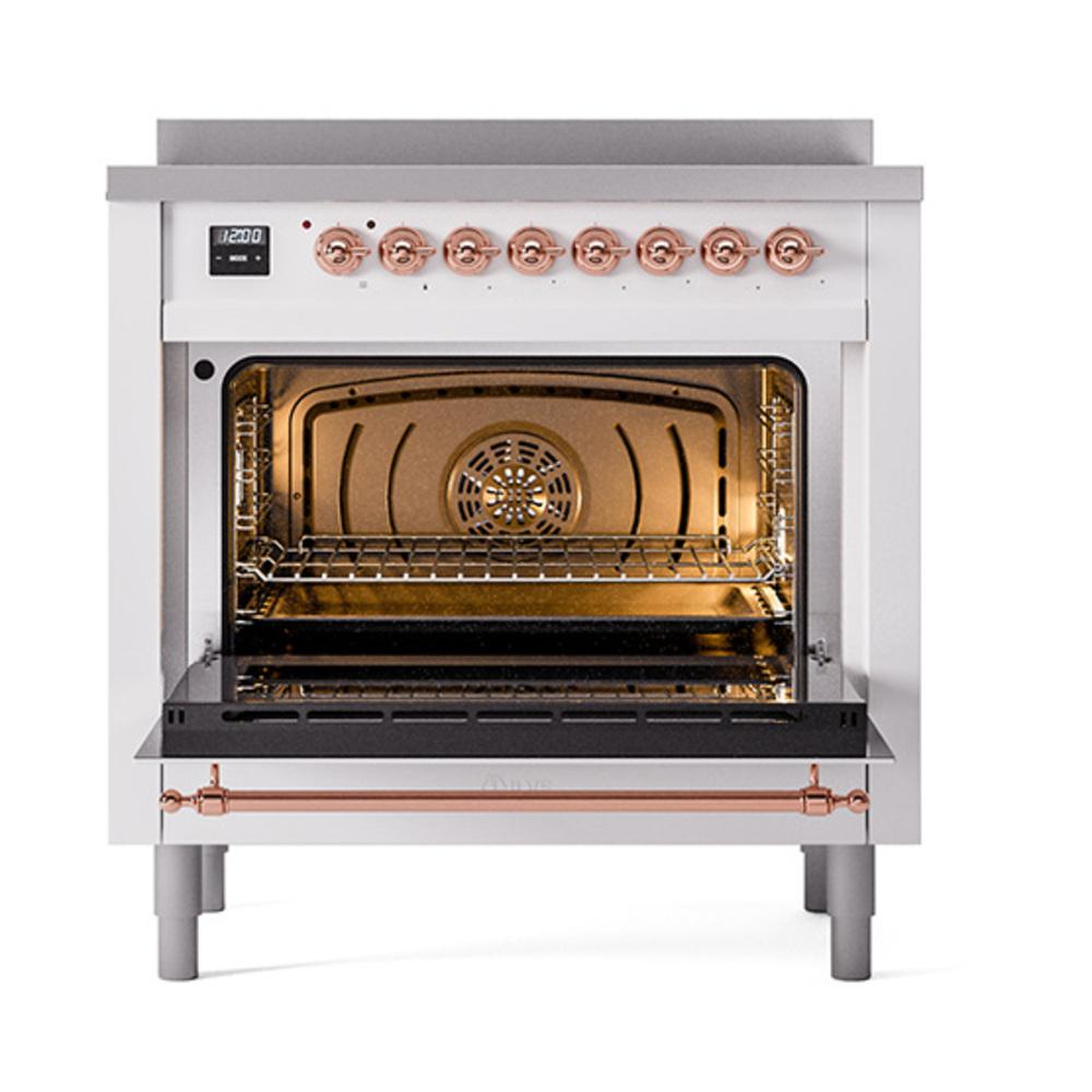 Ilve UNI366NMPRAP Ilve Uni366Nmprap Nostalgie Ii Noblesse 36" Induction Range (Triple Glass Door, Ral, Copper)