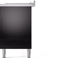 Ilve UP60FSNMPBKB Nostalgie Ii 60 Inch Dual Fuel Natural Gas Freestanding Range In Glossy Black With Bronze Trim