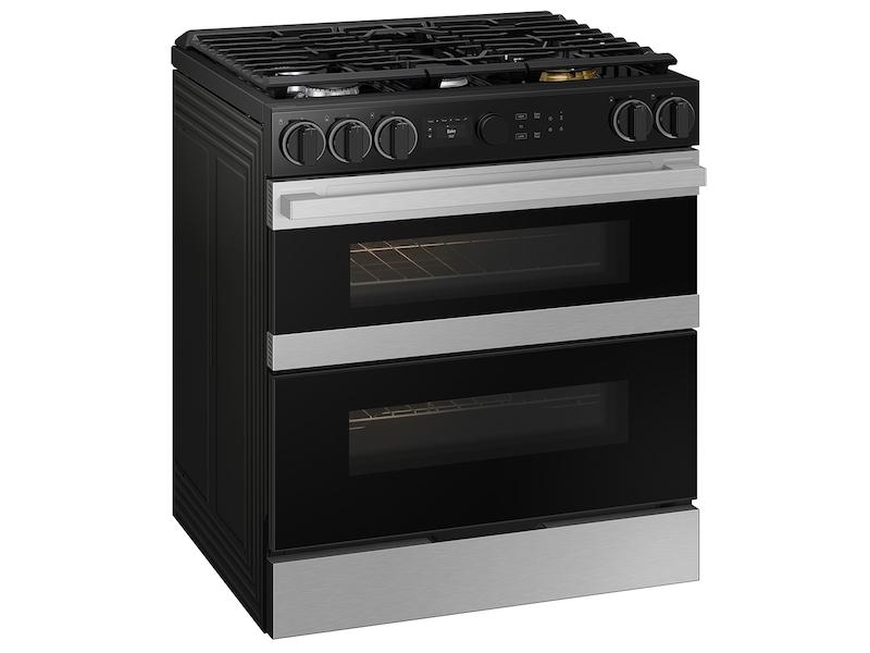 Samsung NSG6DG8550SR Bespoke Smart Slide-In Gas Range 6.0 Cu. Ft. With Flex Duo&#8482; & Illuminated Precision Knobs In Stainless Steel