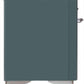 Ilve UM09FDNS3BGC Majestic Ii 36 Inch Dual Fuel Natural Gas Freestanding Range In Blue Grey With Chrome Trim