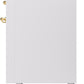 Ilve UP60FSNMPWHG Nostalgie Ii 60 Inch Dual Fuel Natural Gas Freestanding Range In White With Brass Trim