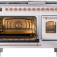 Ilve UP48FNMPWHP Nostalgie Ii 48 Inch Dual Fuel Natural Gas Freestanding Range In White With Copper Trim