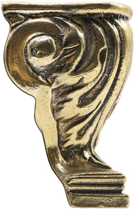 Ilve G4221216 Single Decorative Brass Scroll Claw Leg