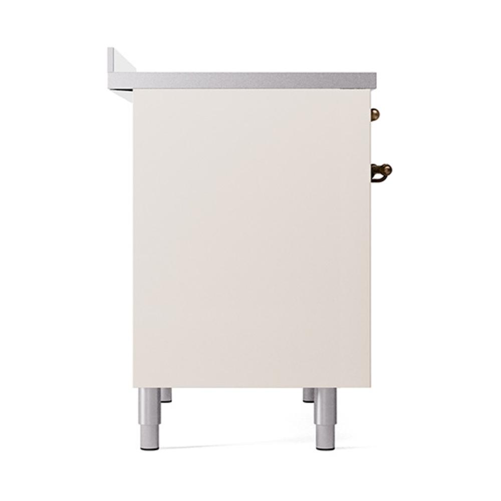 Ilve UNDI406QNMPAWB Ilve Undi406Qnmpawb Nostalgie Ii Noblesse 40" Induction Range (Solid Door, Antique White, Burnished)