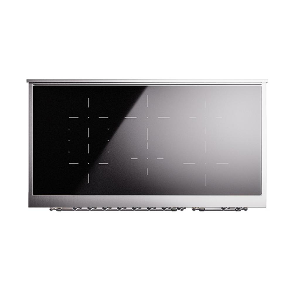 Ilve UNI486QNMPAWC Ilve Uni486Qnmpawc Nostalgie Ii Noblesse 48" Induction Range (Solid Door, Antique White, Chrome)