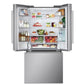 Lg LF25H6200S 25 Cu.Ft. 3-Door French Door Refrigerator With New Hybrid Handle Design