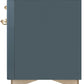 Ilve UMD10FDNS3BGG Majestic Ii 40 Inch Dual Fuel Natural Gas Freestanding Range In Blue Grey With Brass Trim